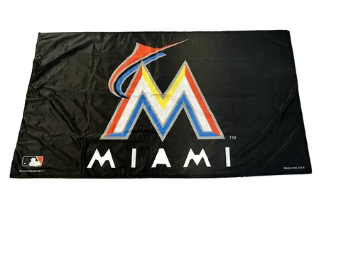 Miami Marlins Flag 3x5ft Banner WinCraft/MLBP 2011 Made in USA Cover