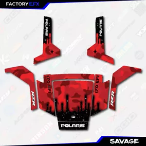 Red Savage Camo Graphics kit fits Polaris Rzr170 RZR 170 2010-2021 - Picture 1 of 3