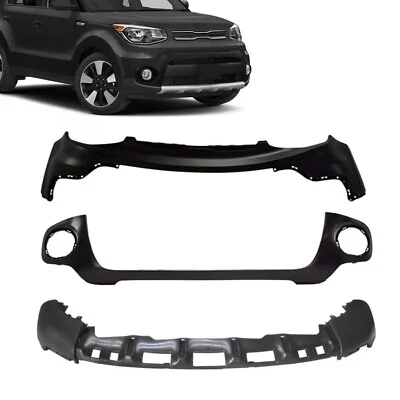 Front / Upper / Lower Bumper Cover Kit For 2017 2018 2019 Kia Soul Foto 1 de 4
