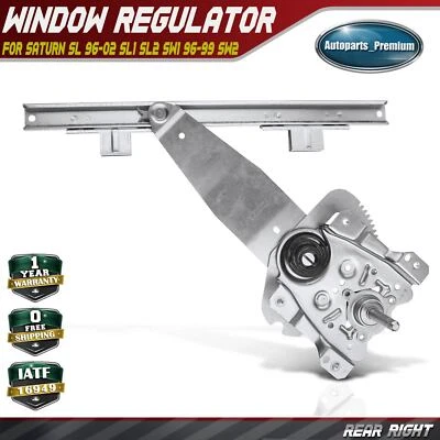 手动车窗调节器适用于土星 SL 96-02 SL1 SL2 SW1 96-99 SW2 右后 — 第 1/4 张图片