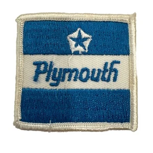Vintage Plymouth Patch 2”x2” NOS Iron On Sew On - Picture 1 of 2