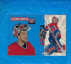 PATRICK ROY 1995-96 PINNACLE CLEAR SHOT #10 PATRICK ROY INSERT HOF! - Bild 1 von 2