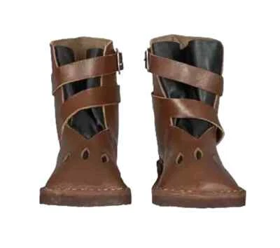 Zapatos Medievales de Cuero, Botas de Disfraz RENACENTISTAS, Zapatos Vikingos, Halloween Gi Foto 1 de 4