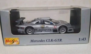 MAISTO 1/43 MERCEDES BENZ CLK - GTR .COME NUOVO RARO NO BURAGO BRUMM SOLIDO. - Foto 1 di 9