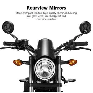 For Kawasaki W 800 W800 Adjustable Rear View Mirror Kit Side Rearview Mirror - Picture 1 of 6