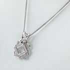 Melee Dia Design Necklace Platinum Pendant Necklace Pt900 Pt850 Diamond Women