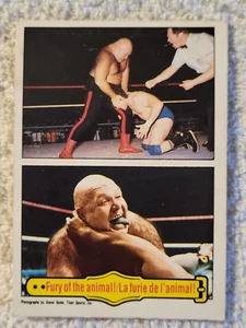 1985 O-Pee-Chee WWF Wrestling Trading Card #55 George the Animal Steele - Imagen 1 de 2