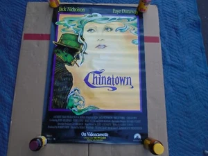 Póster de video original en rollo de Chinatown - Anuncio de video de Jack Nicholson * - Imagen 1 de 7