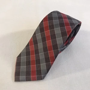 Colorful Checkered Geometric Mens Silk Blend Neck Tie (T3) - Picture 1 of 5