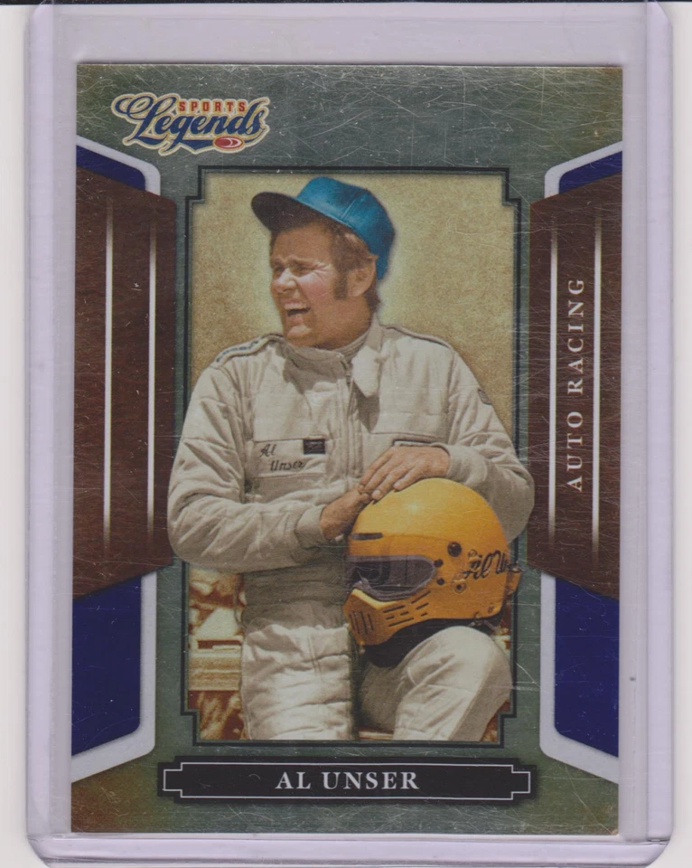 RARE 2008 DONRUSS LEGENDS AL UNSER BLUE PARALLEL RACING CARD #116 ~ /100 ~ INDY - Image 1 of 1