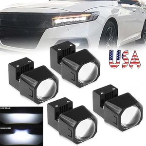 4x 1.5'' Bi LED Projector Lens Headlight Hi-Lo Retrofit Universal Kit VS Xenon - Picture 1 of 18