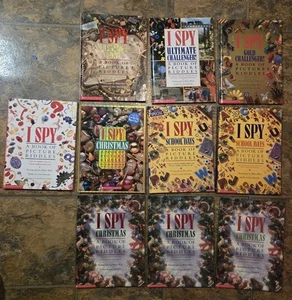 ISPY Picture Riddle Books CHRISTMAS TREASURE SCHOOL  Hardcover LOT OF 10 Vintage - Bild 1 von 22