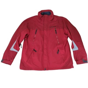 Pure Polaris Snowmobile Jacket Racing Men's Size Medium Red 100% Nylon - Picture 1 of 10