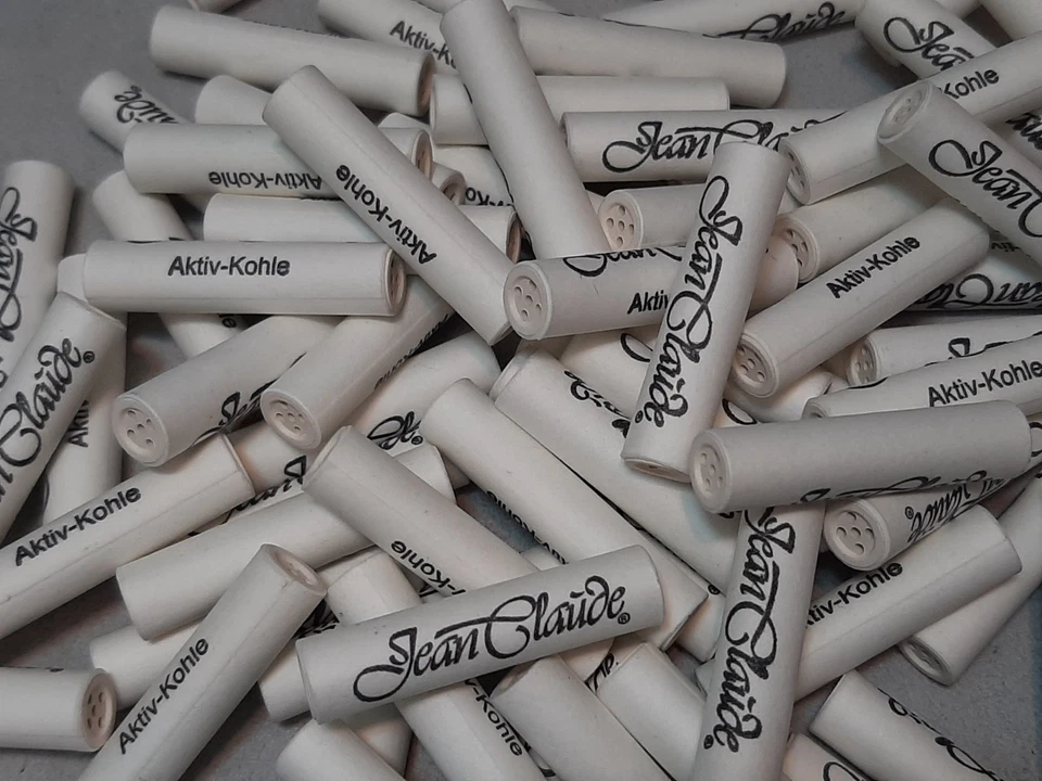 40 Stück  "JEAN CLAUDE" Pfeifen Filter /  Aktiv Kohle Filter - 9 mm - lose - NEU - Bild 1 von 1