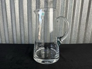 New Tiffany & Co. Crystal Tanker Shaped Water Pitcher 10 Inches High - Picture 1 of 9