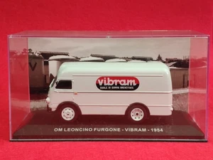 FURGONCINO PUBBLICITARIO 1:43 DIE CAST OM LEONCINO 1954 VIBRAM GOMMA VINTAGE IXO - Foto 1 di 10