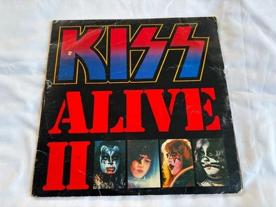 Kiss Alive 2 LP Vinyl Record gatefold double LP 1977 first press Sterling Sound - Image 1 of 4