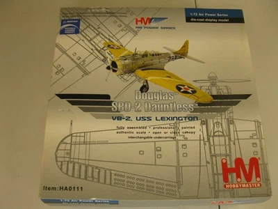 HM Hobby Master HA0111 1:72 Douglas SBD-2 Dauntless VB-Z, EE. UU. Lexington sin usar, en caja Foto 1 de 3