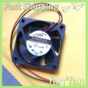 1PCS ADDA AD0612HB-D90 60*60*15MM DC12V 0.27A 6CM Double Ball Cooling Fan# - Picture 1 of 3
