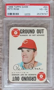 1968 Topps Game #30 Pete Rose PSA 4 Cincinnati Reds HOF - Bild 1 von 2
