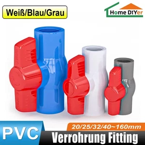 PVC Ball Valve 20~110mm Internal Thread Slip Socket End Valve for Aquarium Setup - Picture 1 of 38