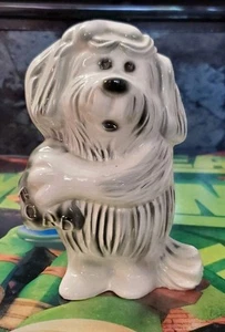 Vintage 1950s Ford Dealer Promo Florence Ceramics Bank Shaggy Dog Made CA USA - Picture 1 of 5