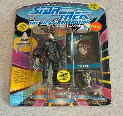 Figura de acción Borg Star Trek The Next Generation (1993 Playmates) -- En tarjeta Foto 1 de 2