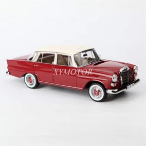 Norev 1:18 Benz 200 1966 Diecast Model Car Red Gifts Hobby Display Collection - Picture 1 of 10