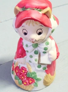 Dinner Bell JASCO VINTAGE Kitty Cat Floral Feline Vintage Kitchen Collectible - Picture 1 of 8