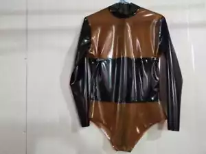 Traje de baño triangular de manga larga Body 0,4 mm 100 % látex Catsuit goma Cosplay Club - Imagen 1 de 4
