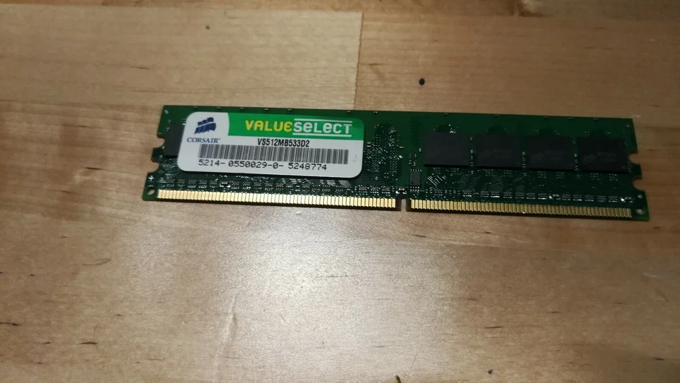 CORSAIR VS512MB533D2 512MB Memory RAM PC2-4200 FREE SHIPPING. - Image 1 of 4