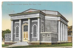 POSTCARD-1916 FIRST CHURCH OF CHRIST SCIENTIST, NEW HAVEN, CONN - Picture 1 of 2