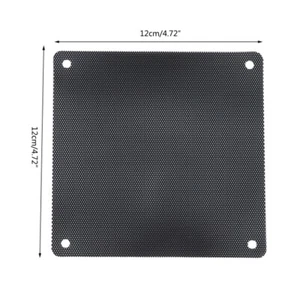 Dust Filter Computer Fan Filter Cooler PVC Black Dustproof for Case Cover PC Mes - Photo 1/17