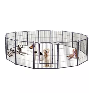 Parque infantil para perros, cerca para perros al aire libre de 24/32/40 pulgadas, parque infantil portátil para mascotas para autocaravana camping - Imagen 1 de 49