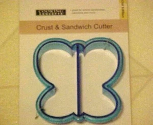 Cooking Concepts Sandwich Crust Cutter Blue Butterfly Shape New - Picture 1 of 1