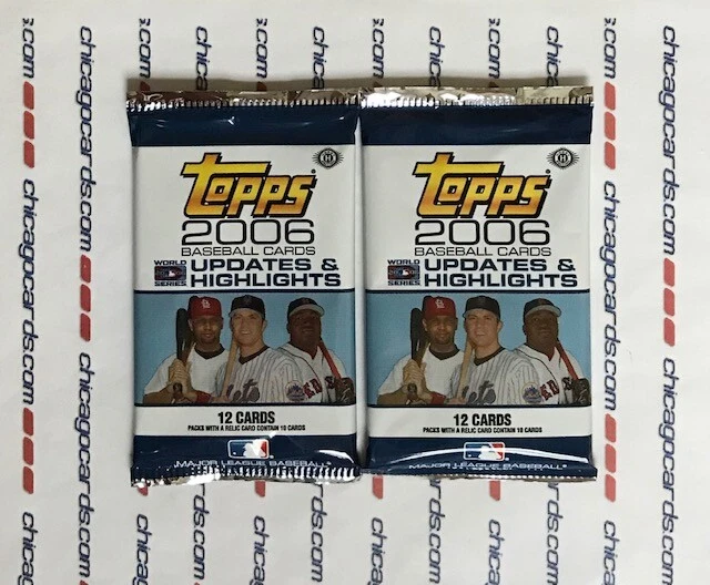 2006 Topps Updates & Highlights Baseball Cards Hobby Pack