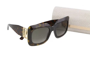 Jimmy Choo Gaya Damen Sonnenbrille One Größe Getönt Tiermuster Goldton UVP 349 - Bild 1 von 8