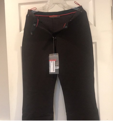 Pantaloni da sci neve nuovi con etichetta Prada Linea Sport Torba marrone 44IT 8 Y2K IH2077 Granrisa