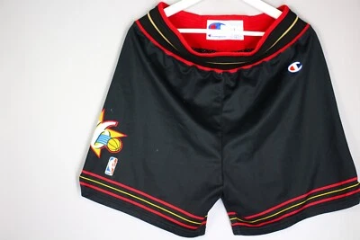 PHILADELPHIA 76ERS SIXERS SHORTS NBA BASKETBALL CHAMPION MENS SIZE L - Image 1 of 4