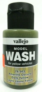 Vallejo DARK YELLOW Model Wash for Yellow Vehicles 76.503 35ml 1.18 Fl Oz Bottle - Picture 1 of 3