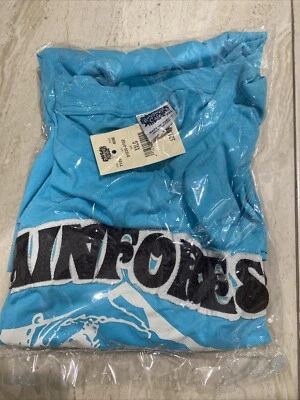 New T SHIRT RAINFOREST CAFE SOUVENIR SURF CLUB 2XLARGE RAISED LETTERS BLUE - Image 1 of 4