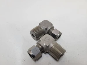 Swagelok 1/2in. NPT X 3/8in. Tube Compression 90 degree (PACK of 2) - Picture 1 of 3
