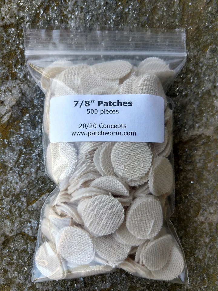 Heavy Duty Patches (500 pc, 7/8" round) for PatchWorm Cleaning Kit and others - Image 1 of 1