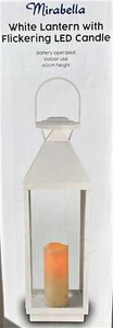 Lantern with Flickering LED Candle - Picture 1 of 2