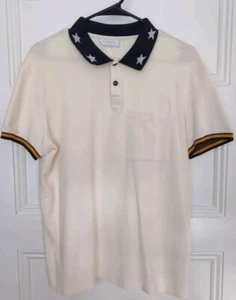 Eleven Paris LA Collection Herren Polo Style 100% Baumwolle Creme Farbe M mit Tasche - Bild 1 von 7