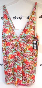 3X 1 Piece Bathing Suit Simply Fit Swimwear Size Floral Lucite Print Swimsuit - Picture 1 of 15