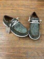 NWT Ariat Ladies Hilo Vintage Floral Emboss Turquoise Shoes Size 10