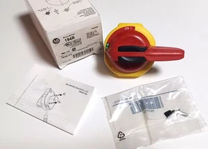 Allen Bradley 194R-PY Ser.A Red / Yellow Disconnect Operating Handle - Picture 1 of 4