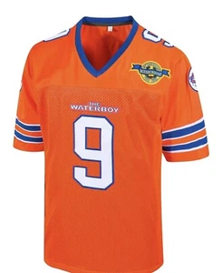 Bobby Boucher #9 The Waterboy Football Jersey Adam Sandler Orange S,M,L,XL,XXL, - Picture 1 of 5