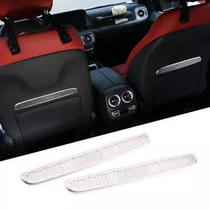 For Mercedes Benz G-Class 2019-2020 Seat Back Vent Cover Stainless Steel Silver - Picture 1 of 12
